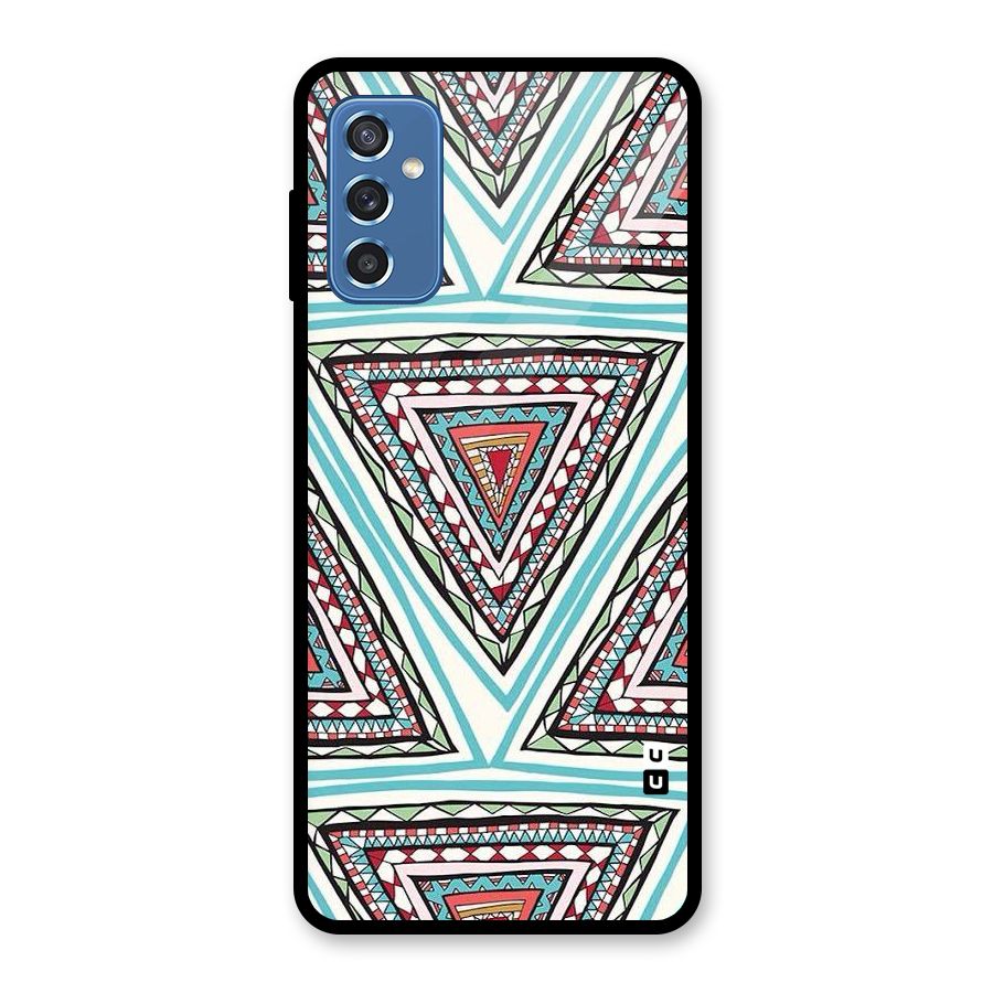Triangle Abstract Mode Glass Back Case for Galaxy M52 5G
