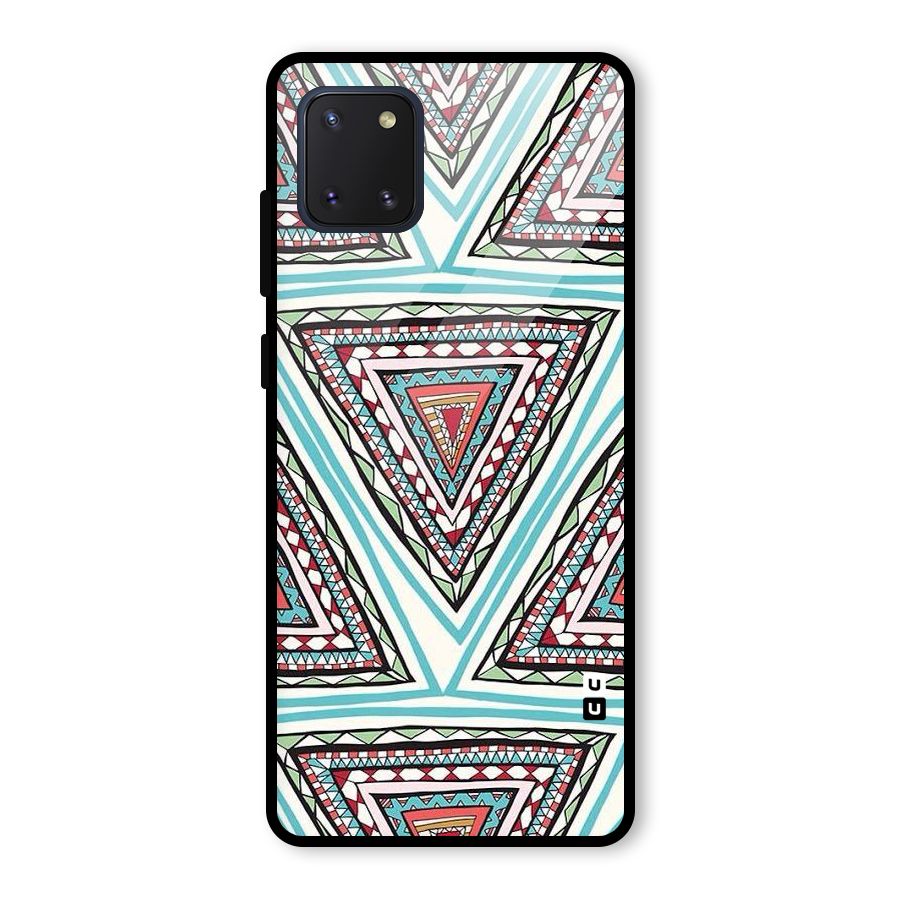 Triangle Abstract Mode Glass Back Case for Galaxy Note 10 Lite