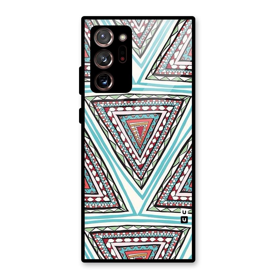 Triangle Abstract Mode Glass Back Case for Galaxy Note 20 Ultra