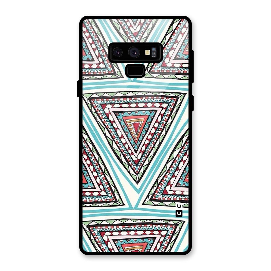 Triangle Abstract Mode Glass Back Case for Galaxy Note 9