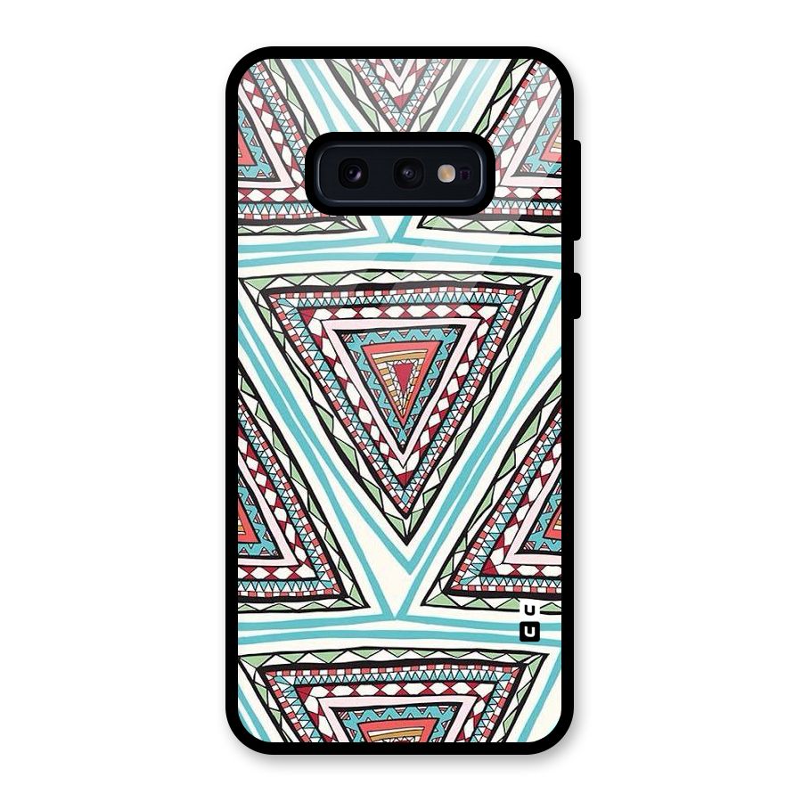 Triangle Abstract Mode Glass Back Case for Galaxy S10e