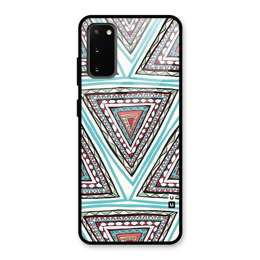 Triangle Abstract Mode Glass Back Case for Galaxy S20