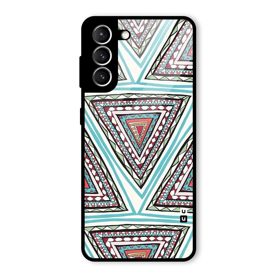 Triangle Abstract Mode Glass Back Case for Galaxy S21 5G