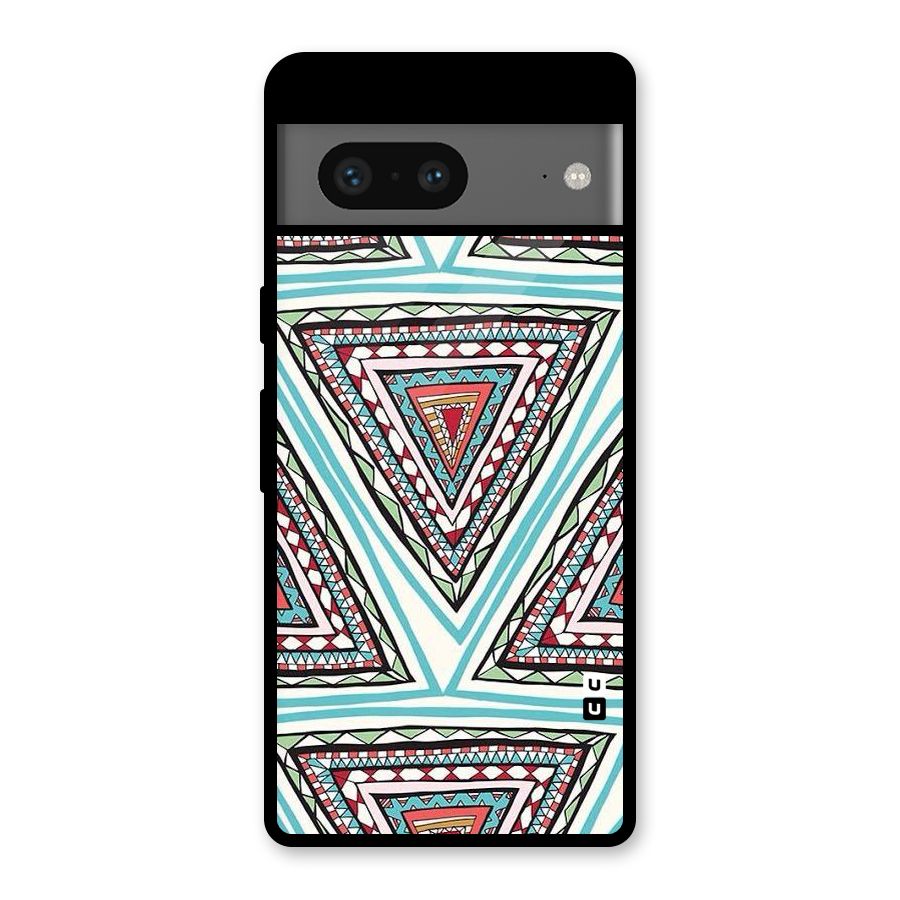 Triangle Abstract Mode Glass Back Case for Google Pixel 7