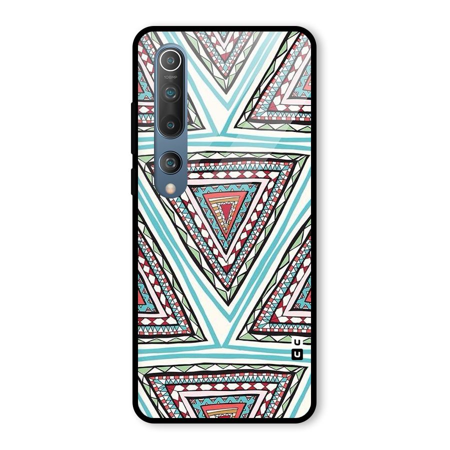 Triangle Abstract Mode Glass Back Case for Mi 10