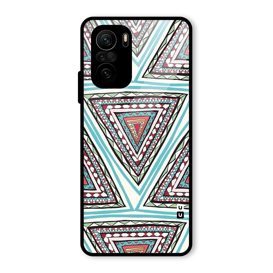 Triangle Abstract Mode Glass Back Case for Mi 11X Pro