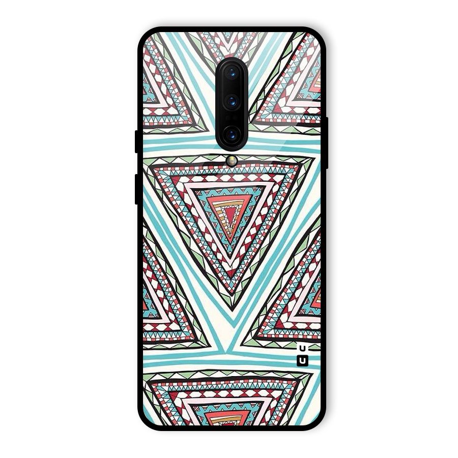 Triangle Abstract Mode Glass Back Case for OnePlus 7 Pro