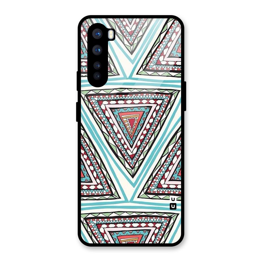 Triangle Abstract Mode Glass Back Case for OnePlus Nord