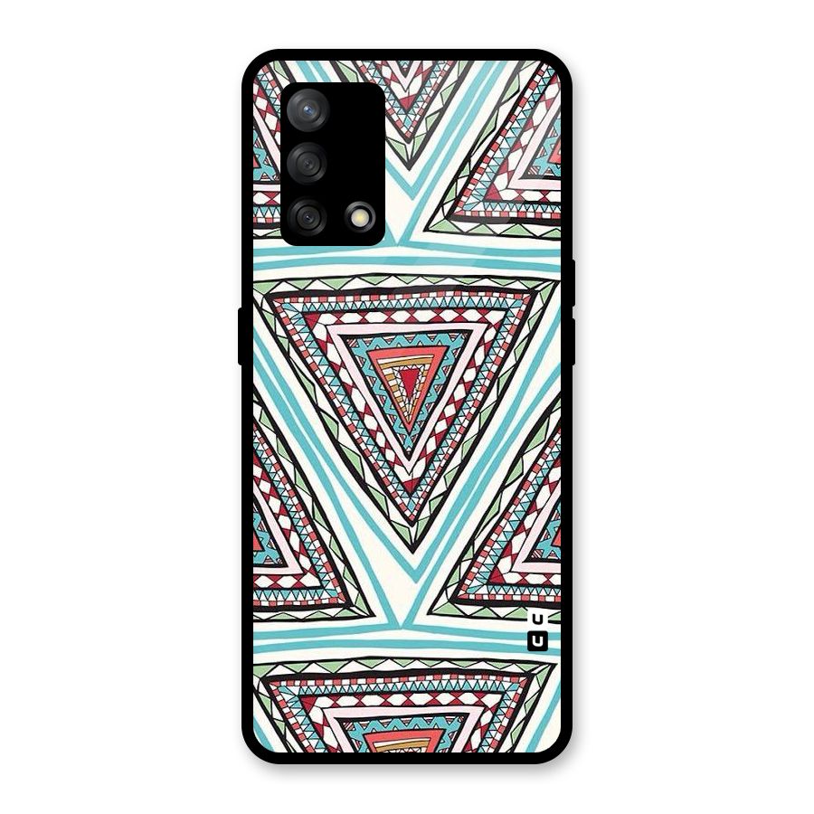 Triangle Abstract Mode Glass Back Case for Oppo F19