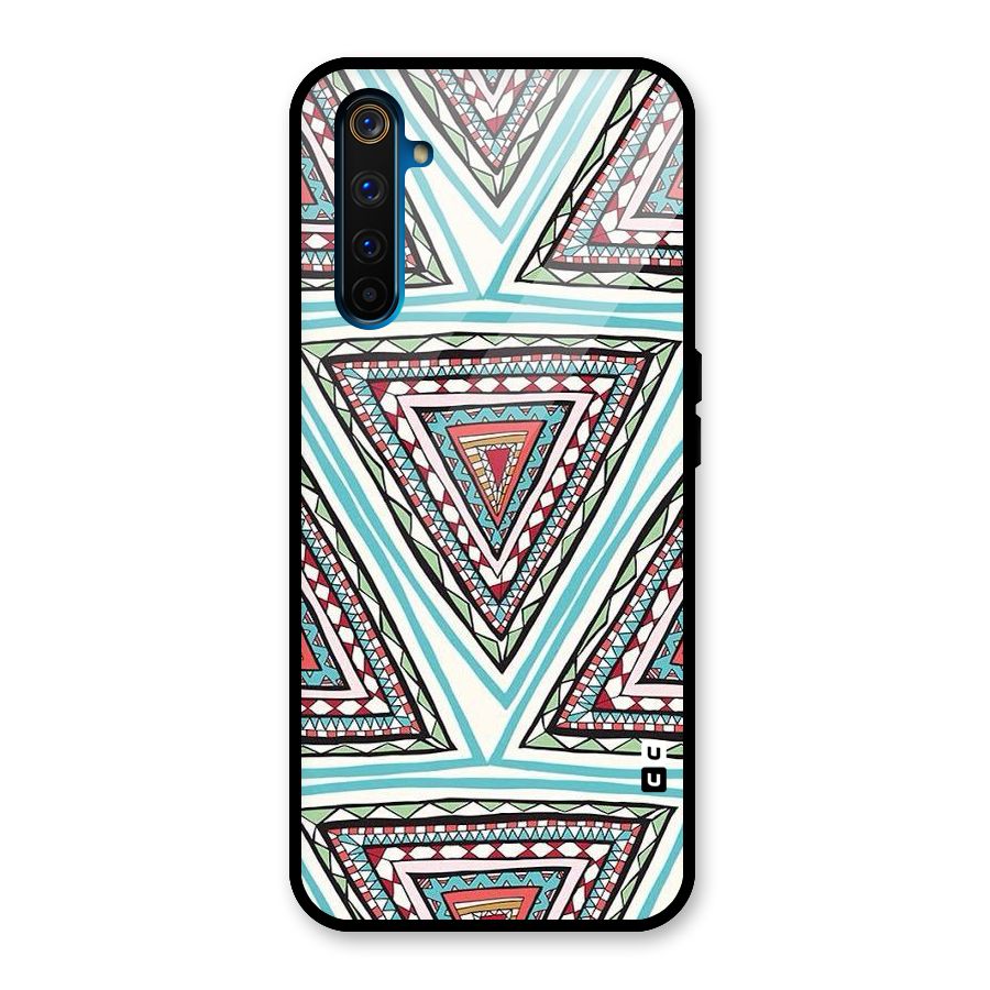 Triangle Abstract Mode Glass Back Case for Realme 6 Pro