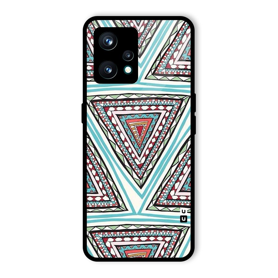 Triangle Abstract Mode Glass Back Case for Realme 9 Pro Plus 5G
