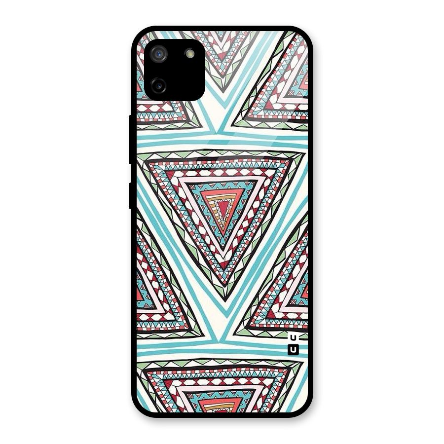 Triangle Abstract Mode Glass Back Case for Realme C11