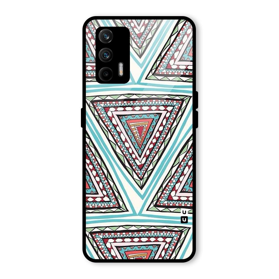 Triangle Abstract Mode Glass Back Case for Realme GT 5G