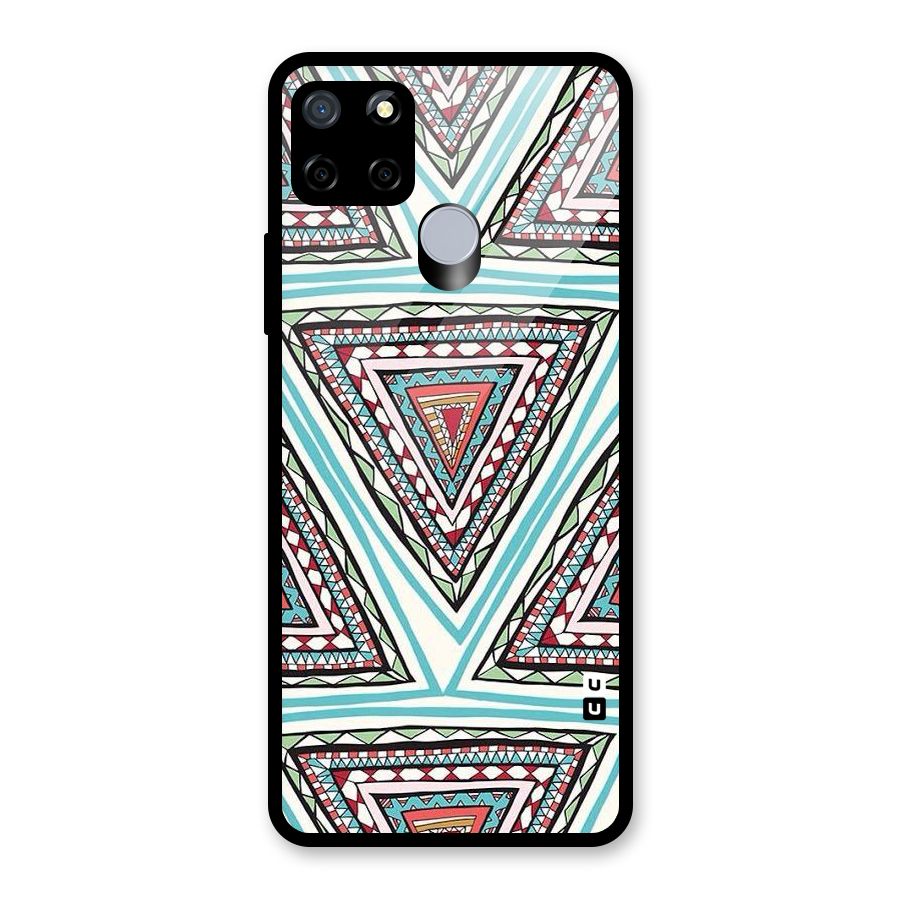 Triangle Abstract Mode Glass Back Case for Realme Narzo 20