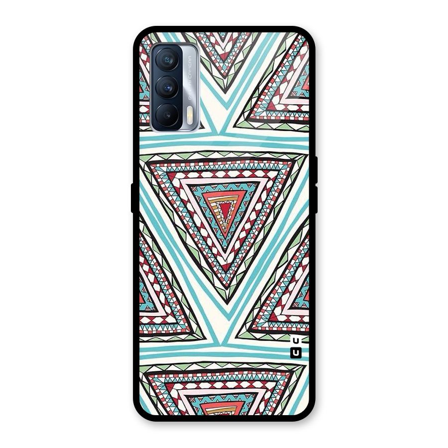 Triangle Abstract Mode Glass Back Case for Realme X7