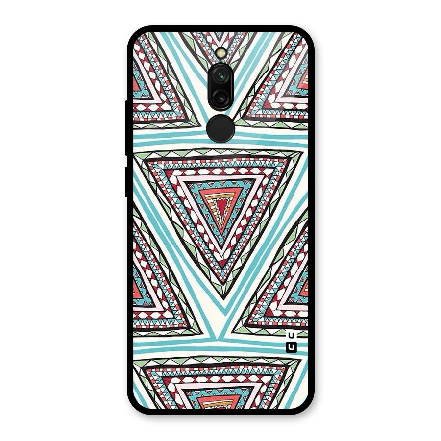 Triangle Abstract Mode Glass Back Case for Redmi 8