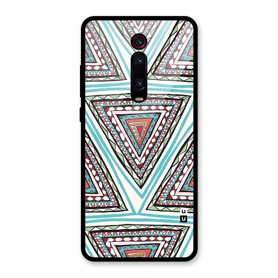 Triangle Abstract Mode Glass Back Case for Redmi K20