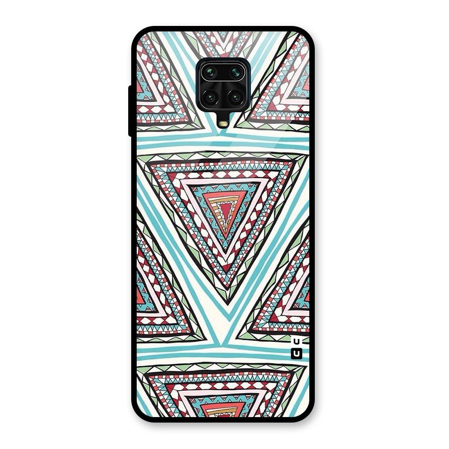 Triangle Abstract Mode Glass Back Case for Redmi Note 10 Lite