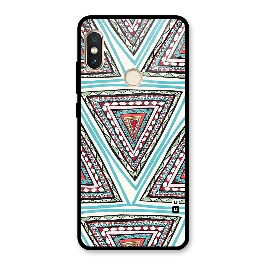 Triangle Abstract Mode Glass Back Case for Redmi Note 5 Pro