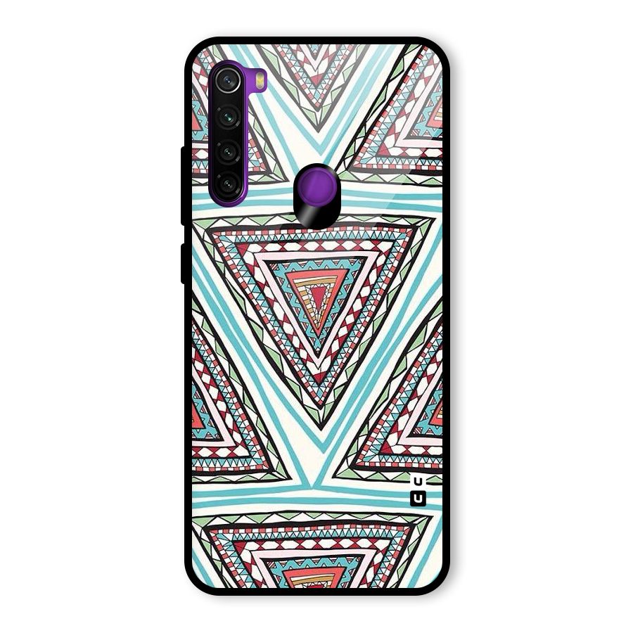 Triangle Abstract Mode Glass Back Case for Redmi Note 8