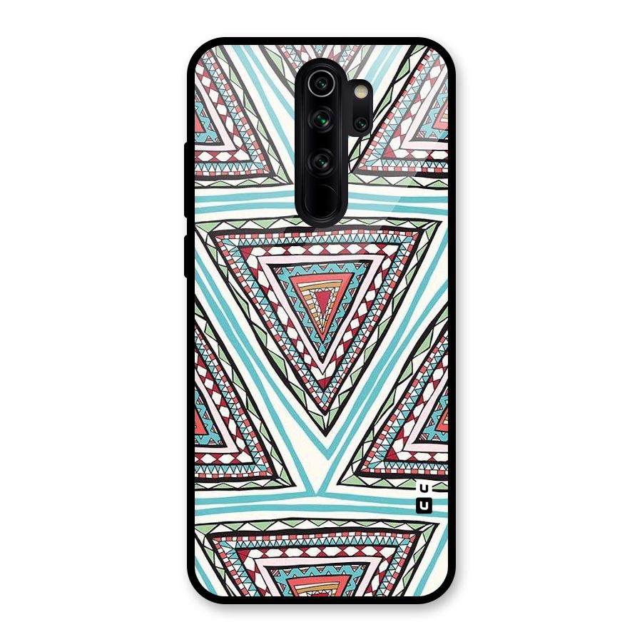 Triangle Abstract Mode Glass Back Case for Redmi Note 8 Pro
