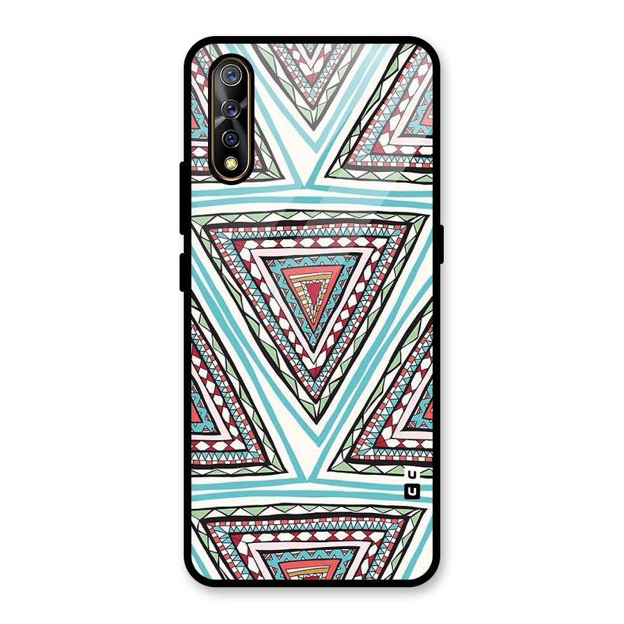 Triangle Abstract Mode Glass Back Case for Vivo S1