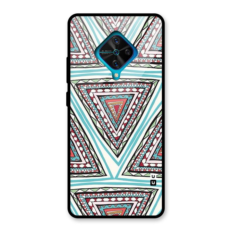 Triangle Abstract Mode Glass Back Case for Vivo S1 Pro