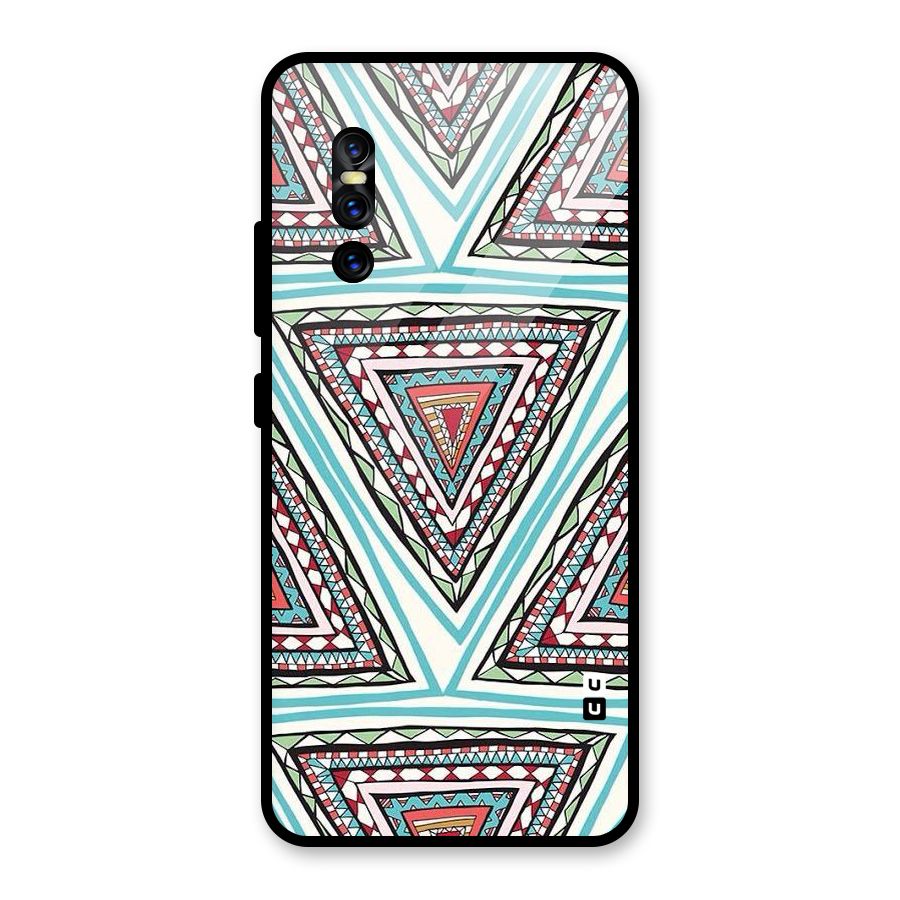 Triangle Abstract Mode Glass Back Case for Vivo V15 Pro