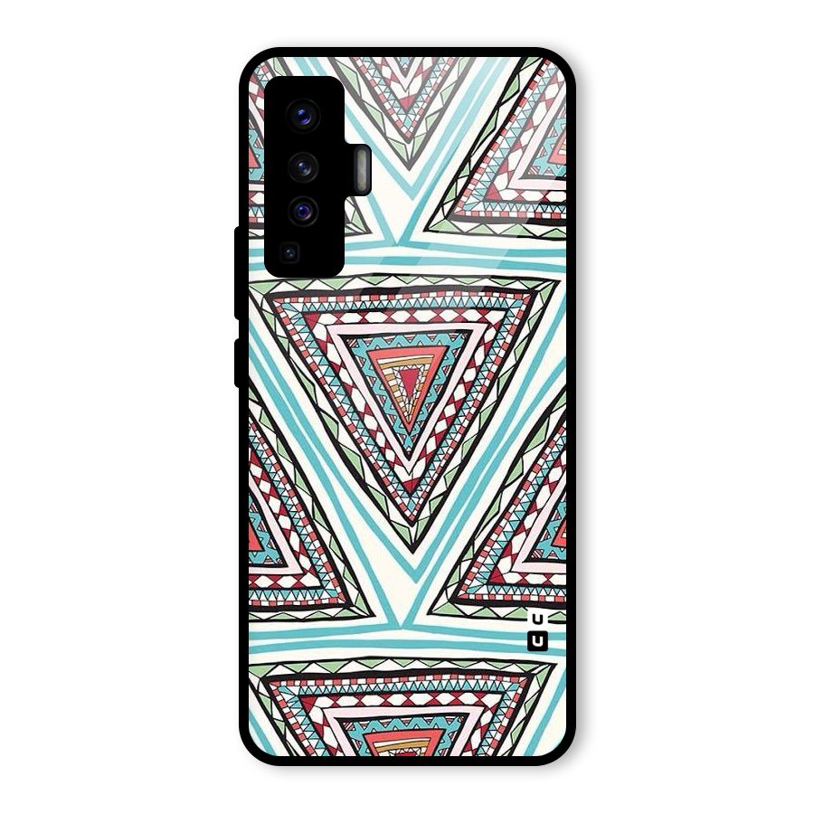 Triangle Abstract Mode Glass Back Case for Vivo X50