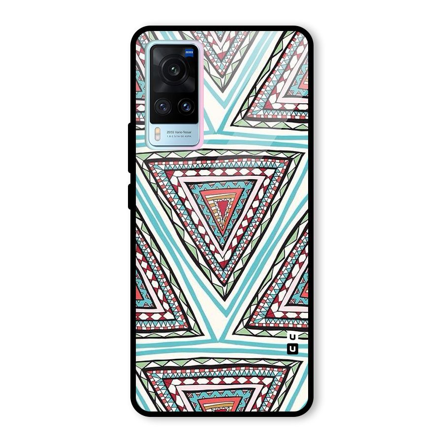 Triangle Abstract Mode Glass Back Case for Vivo X60