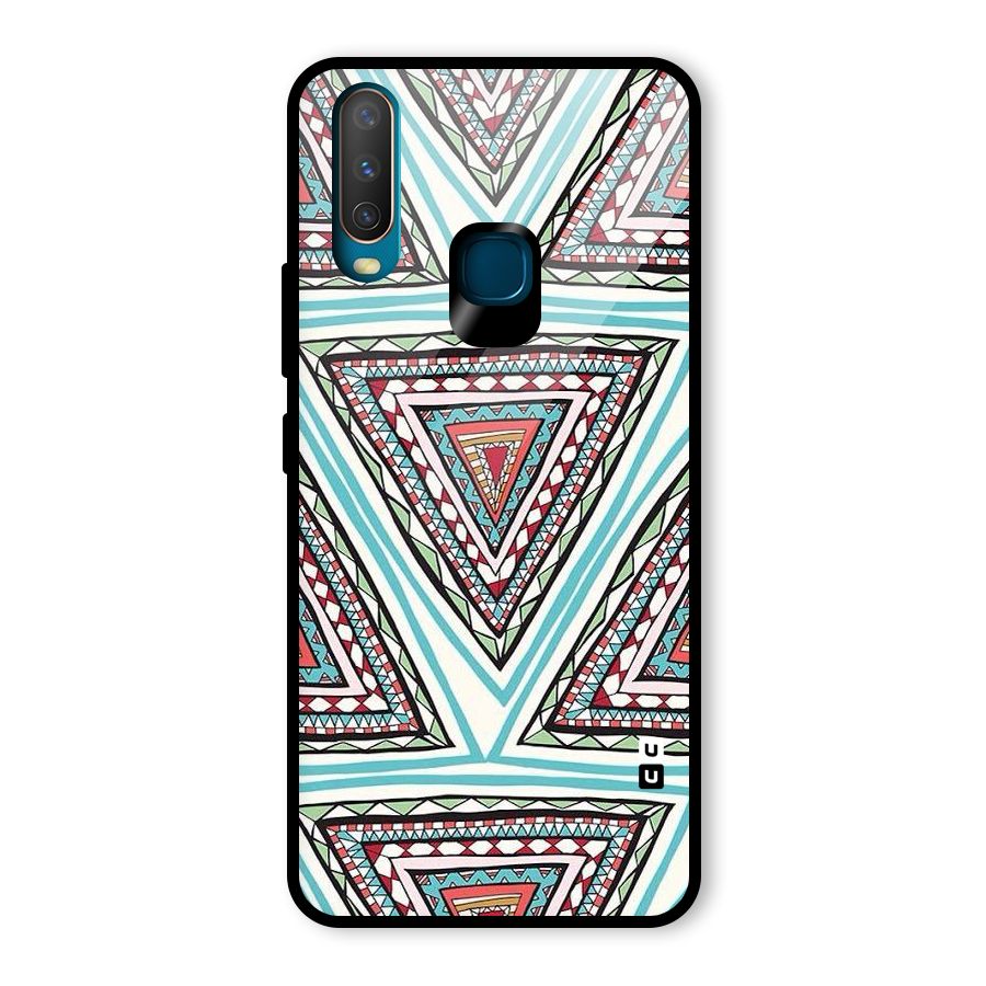 Triangle Abstract Mode Glass Back Case for Vivo Y15