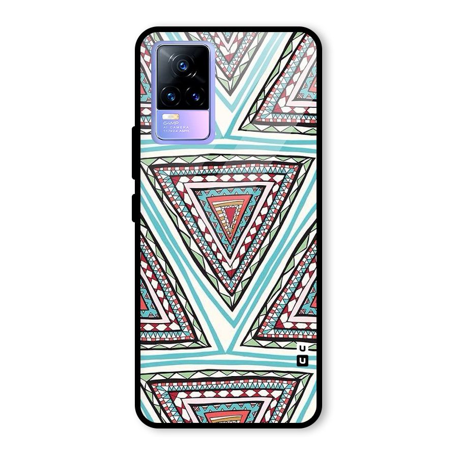 Triangle Abstract Mode Glass Back Case for Vivo Y73