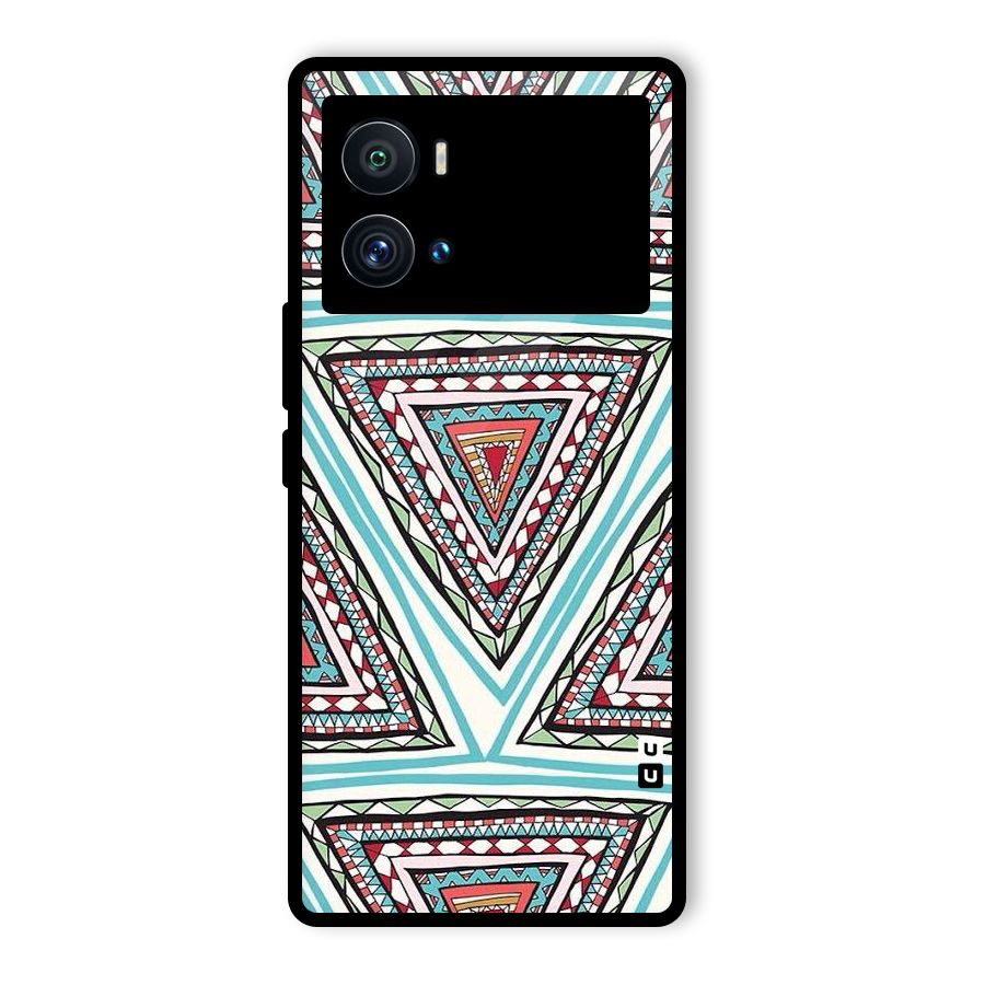 Triangle Abstract Mode Glass Back Case for Vivo iQOO 9 Pro