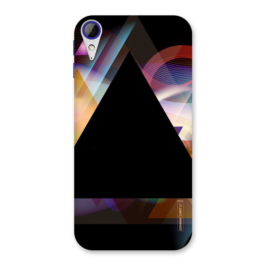 Triangle Black Abstract Back Case for Desire 830