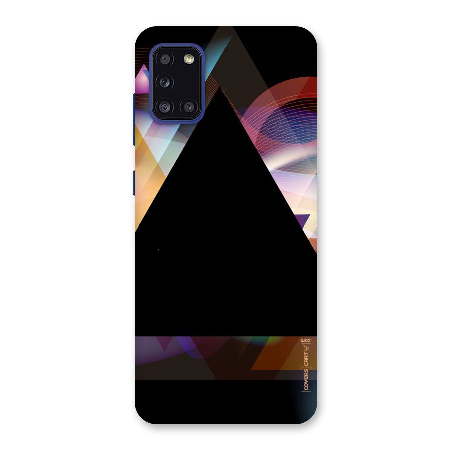 Triangle Black Abstract Back Case for Galaxy A31