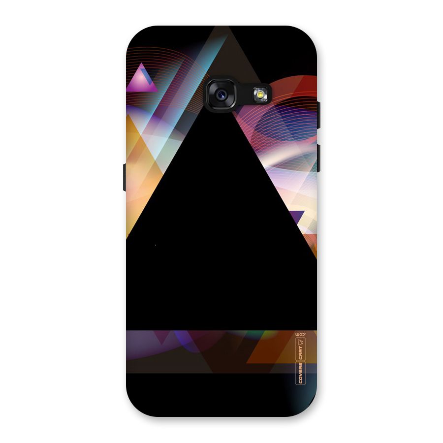 Triangle Black Abstract Back Case for Galaxy A3 (2017)