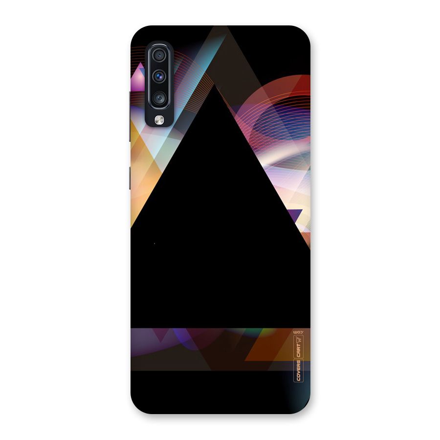 Triangle Black Abstract Back Case for Galaxy A70
