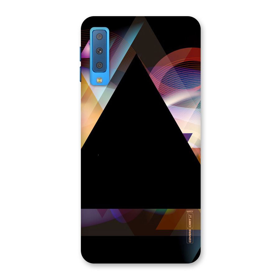 Triangle Black Abstract Back Case for Galaxy A7 (2018)