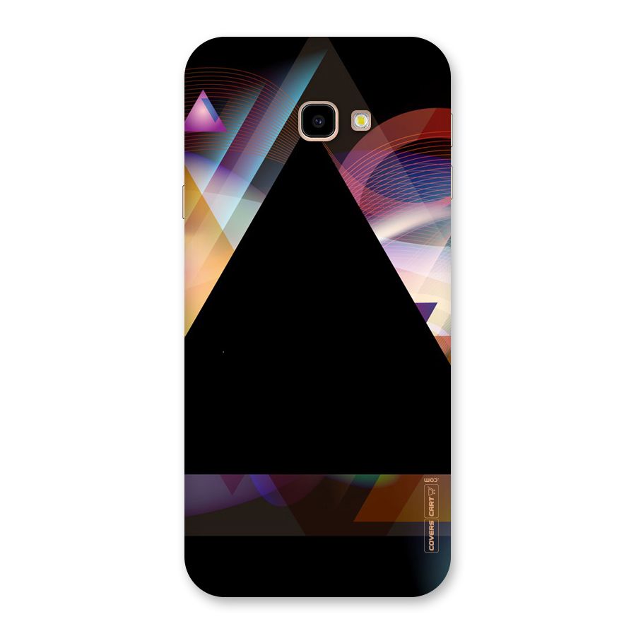 Triangle Black Abstract Back Case for Galaxy J4 Plus