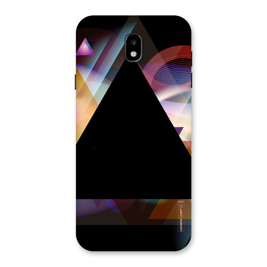 Triangle Black Abstract Back Case for Galaxy J7 Pro