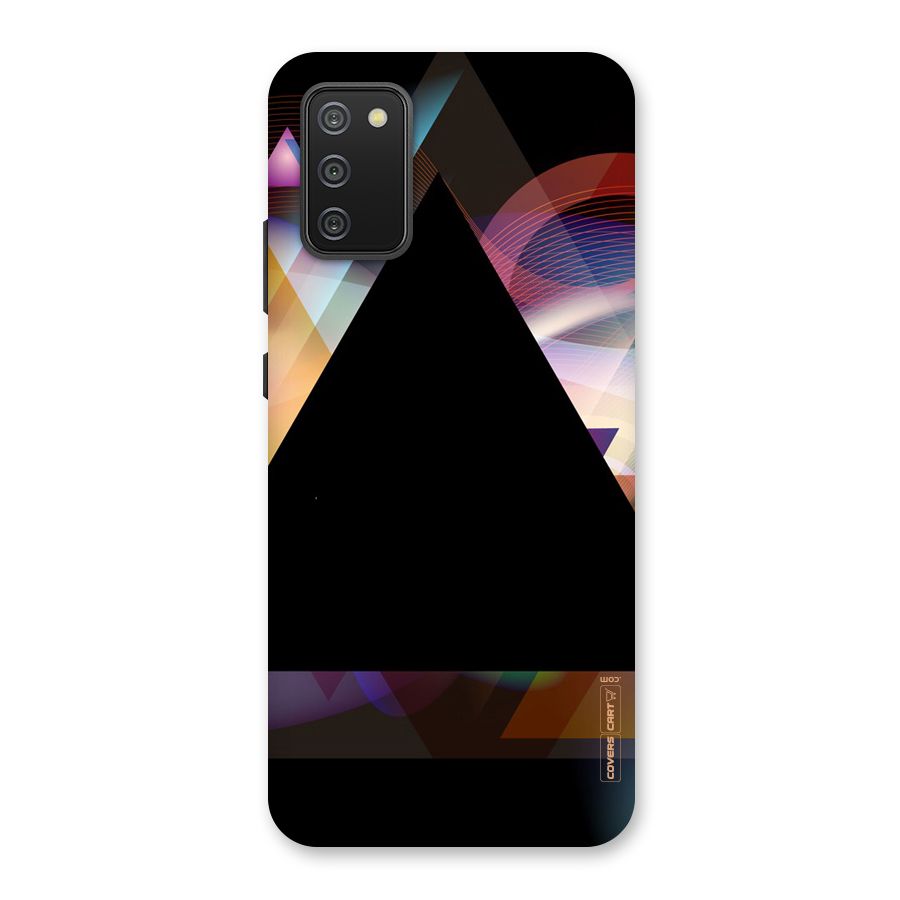 Triangle Black Abstract Back Case for Galaxy M02s