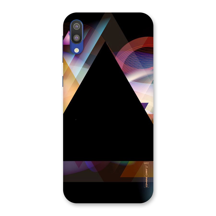 Triangle Black Abstract Back Case for Galaxy M10
