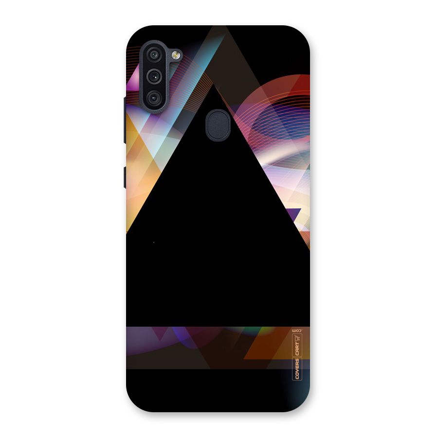 Triangle Black Abstract Back Case for Galaxy M11