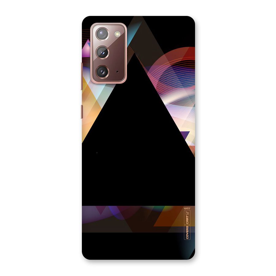 Triangle Black Abstract Back Case for Galaxy Note 20