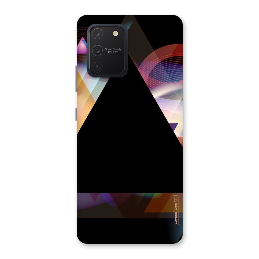 Triangle Black Abstract Back Case for Galaxy S10 Lite