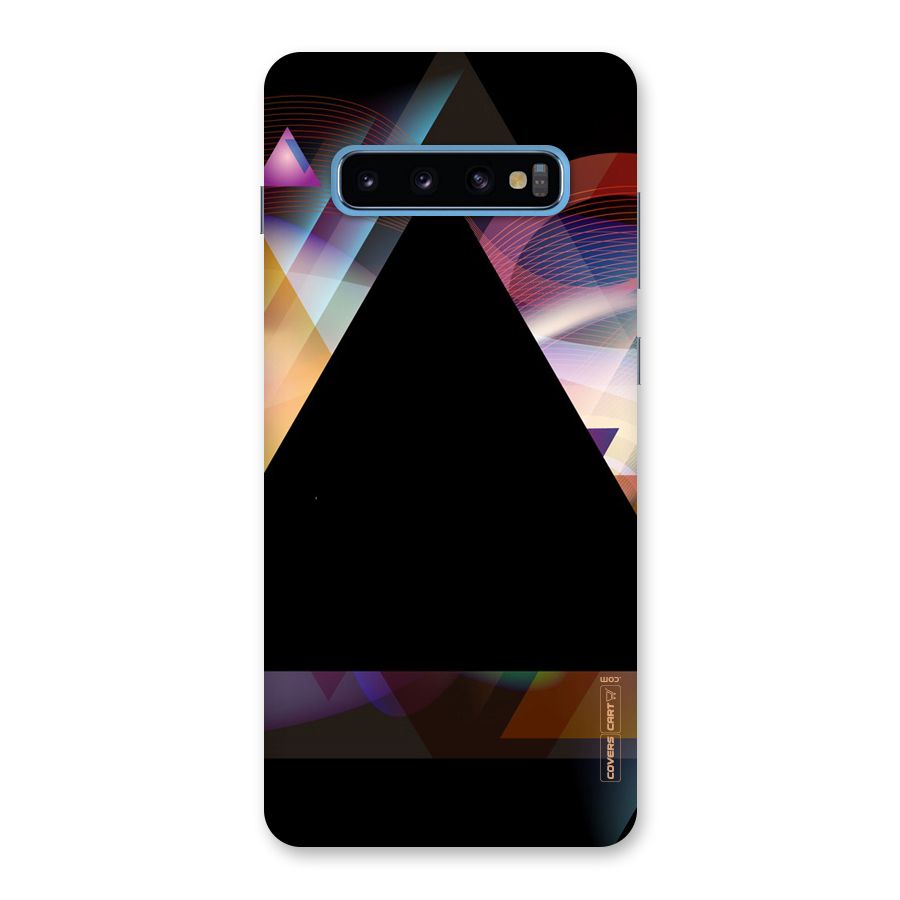 Triangle Black Abstract Back Case for Galaxy S10 Plus