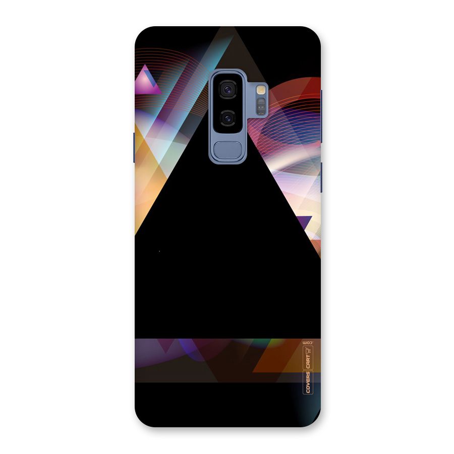 Triangle Black Abstract Back Case for Galaxy S9 Plus