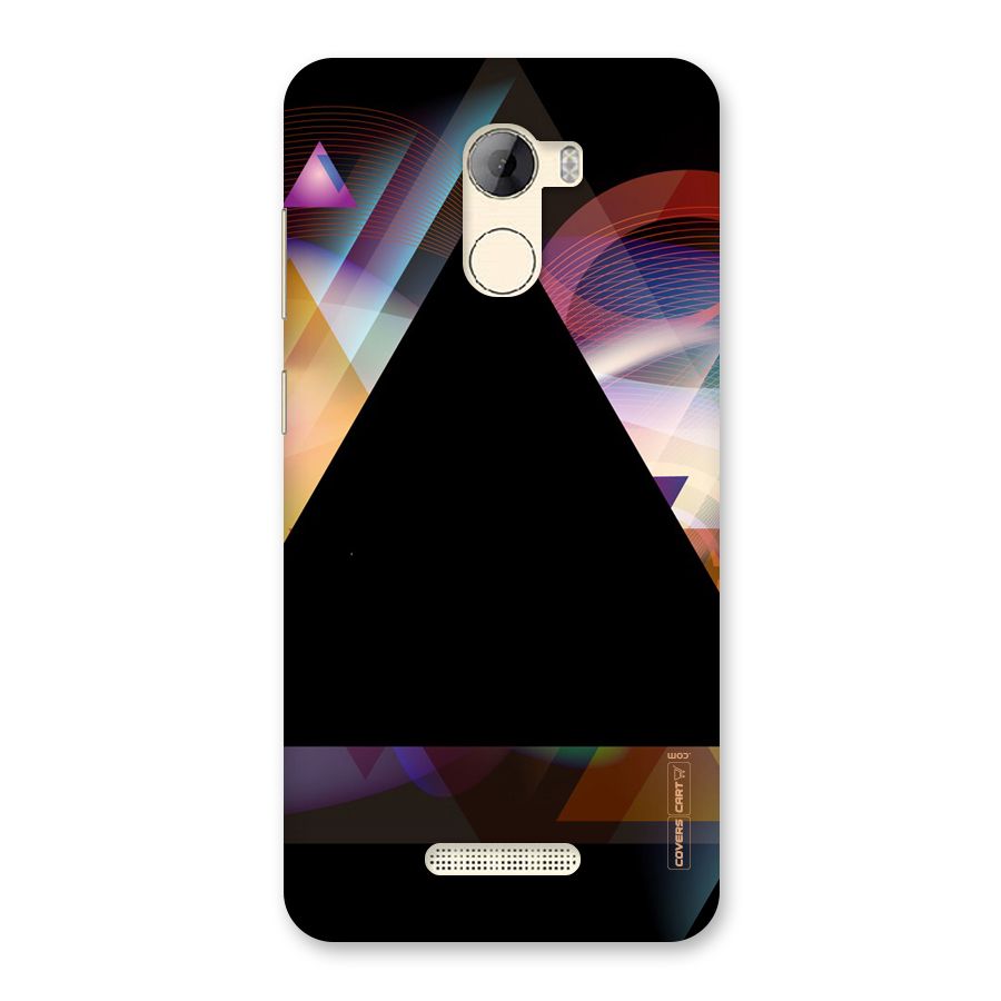 Triangle Black Abstract Back Case for Gionee A1 LIte