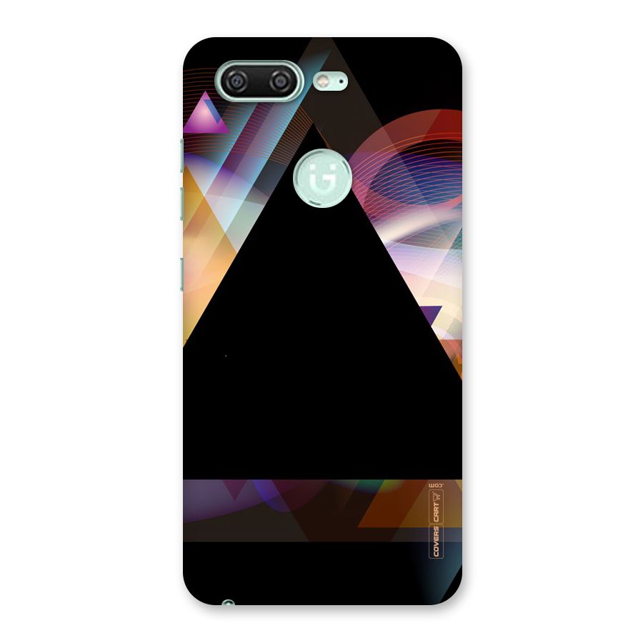 Triangle Black Abstract Back Case for Gionee S10