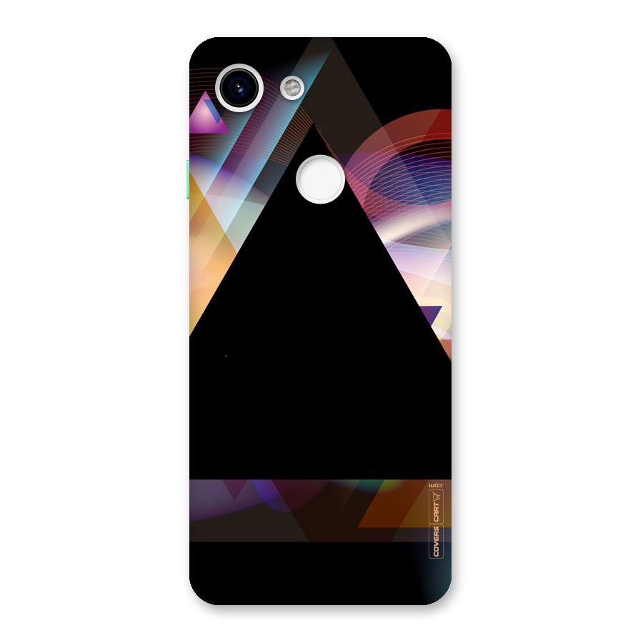Triangle Black Abstract Back Case for Google Pixel 3